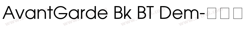 AvantGarde Bk BT Dem字体转换